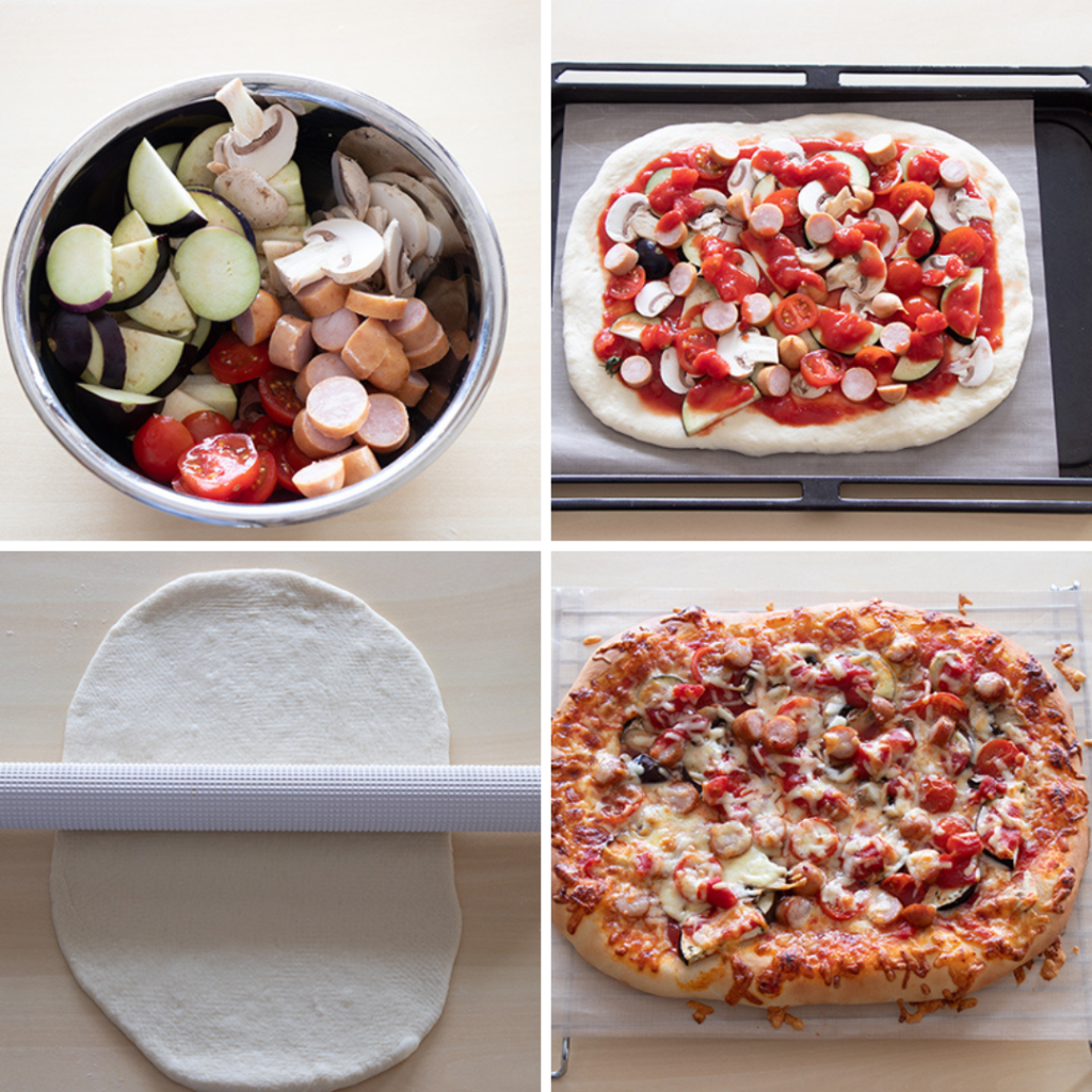トマトソースのクイックピザのレシピと作り方。 料理研究家・フードコーディネーター藤井玲子のレシピと料理写真。 れこれしぴ