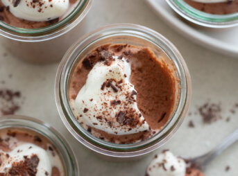 とろける♪チョコレートのムースのレシピと作り方。料理研究家・フードコーディネーター藤井玲子のレシピと料理写真。れこれしぴ