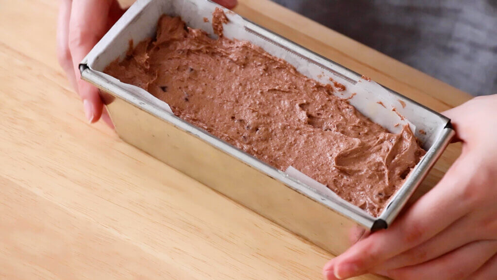 チョコレートのパウンドケーキのレシピと作り方。料理研究家・フードコーディネーター藤井玲子のレシピと料理写真。れこれしぴ