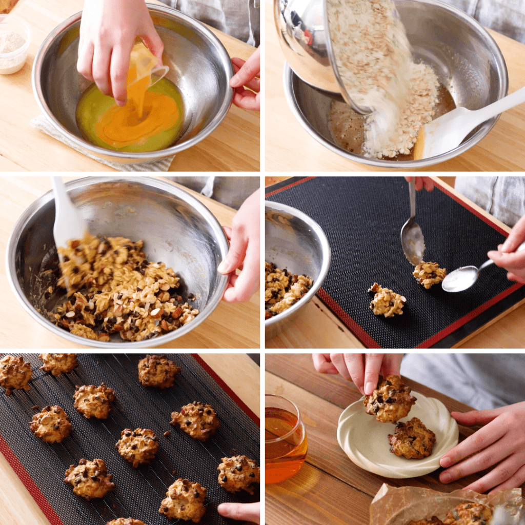 ザクザク!オートミールとナッツのドロップクッキーのレシピと作り方。料理研究家・フードコーディネーター藤井玲子のレシピと料理写真。れこれしぴ