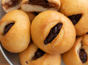 全粒粉とチョコレートのプチパンのレシピと作り方。料理研究家・フードコーディネーター藤井玲子のレシピと料理写真。れこれしぴ