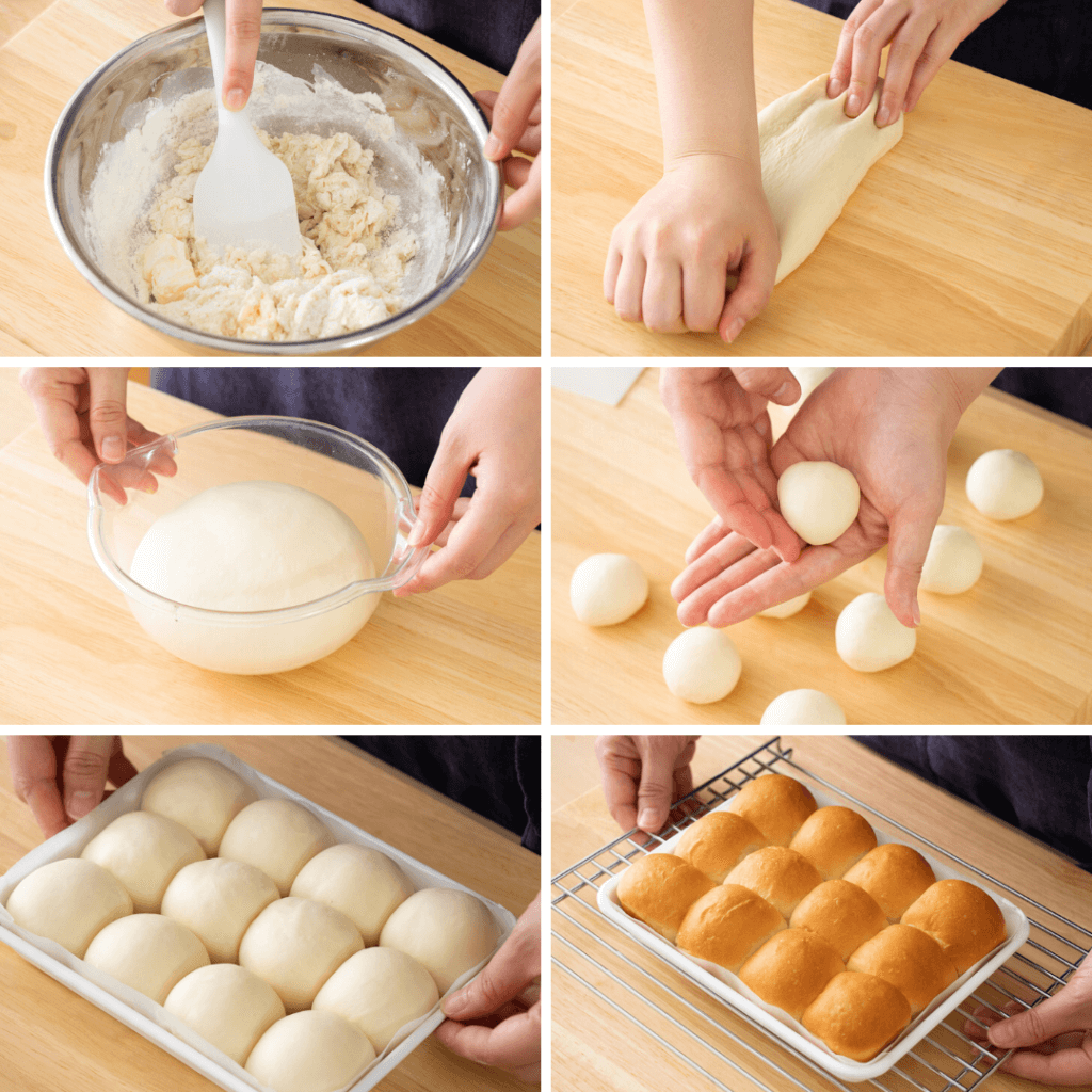 バットで作れるちぎりパンのレシピと作り方。料理研究家・フードコーディネーター藤井玲子のレシピと料理写真。れこれしぴ