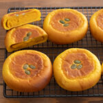 ほくほく♪かぼちゃの平焼きあんパンのレシピと作り方。料理研究家・フードコーディネーター藤井玲子のレシピと料理写真。れこれしぴ